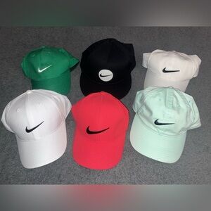 Nike Golf hat lot of 6 Men's adjustable